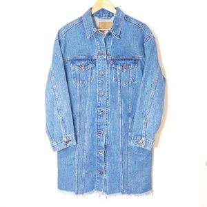 Levi's Blue Denim Shirtdress Size Small NWT